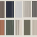 Various Colored Striped Wall Panels For Interior Design And Decoration