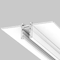 Detailed View Of Black Architectural Metal Profile Cross Section Structure