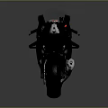 Sleek Black Sport Motorcycle With Modern Aerodynamic Design And Glossy Finish
