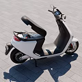 White And Black Electric Scooter Modern Daily Electrical Appliance For Urban Use
