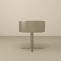 Sleek Modern Side Table With Round Top And Cross Base Design