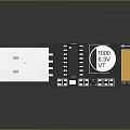 Electronic Circuit Board Module With USB Connector Capacitor And Yellow Terminal