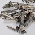 Natural Split Firewood Logs Stacked for Fireplace Use with Rough Texture and Natural Grain