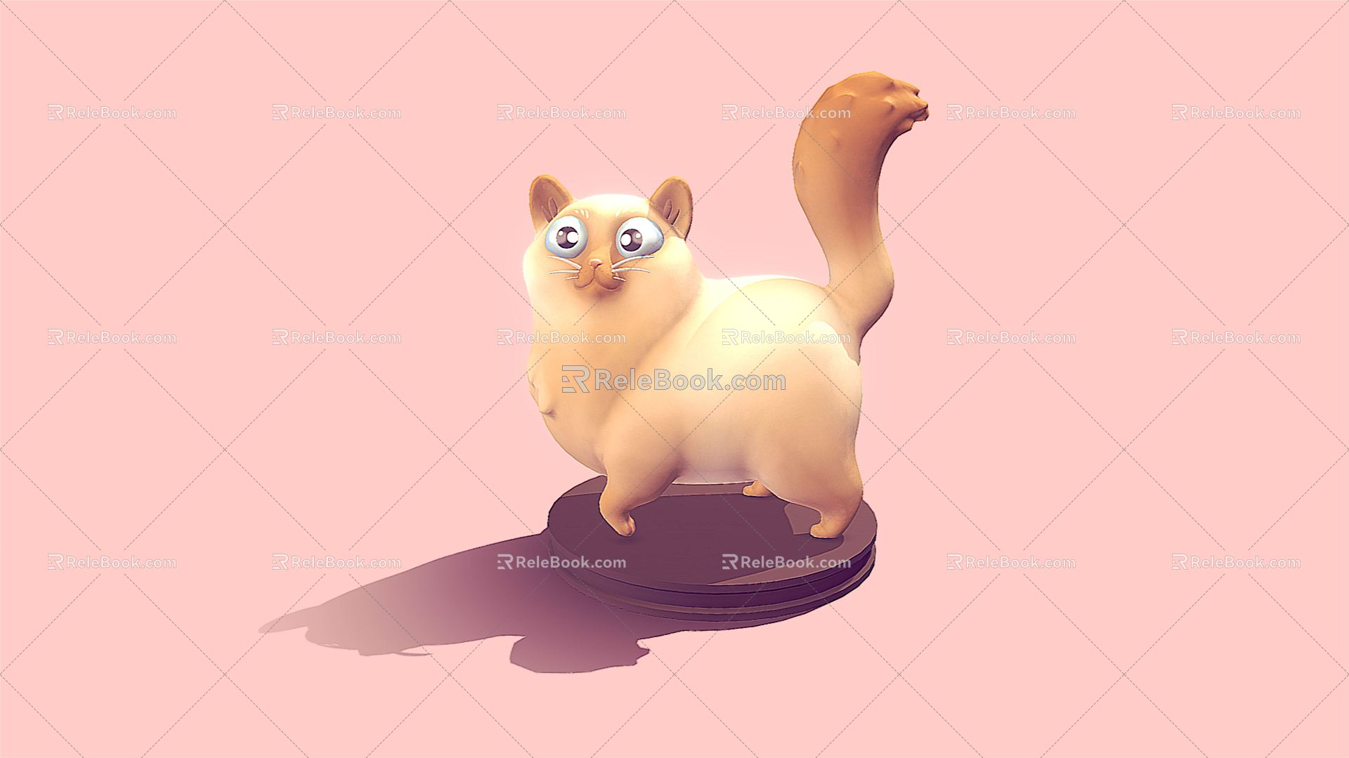 Modern Cat Cartoon Cat 3d model