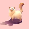 Modern Cat Cartoon Cat 3d model