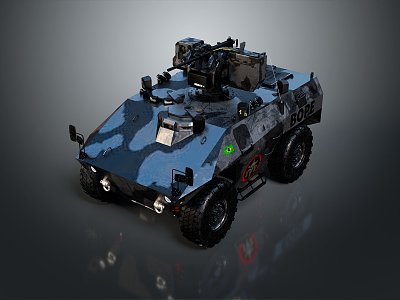 Bulletproof Car Armed Jeep Armed Car Armed Bulletproof Car Military Jeep Off-road Jeep Humvee 3d model