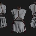 Women's Clothes Girls Women's Clothes Clothing Clothing dress Skirt Belt Strap 3d model