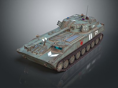 INDUSTRIAL LOFT TANKS MILITARY VEHICLES 3d model