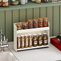 Kitchen seasoning bottle rack 3d model