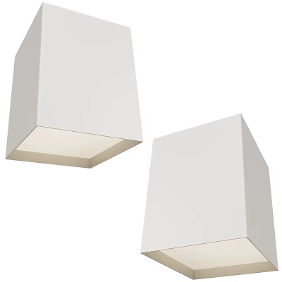 Cubick square ceiling lamp 3d model
