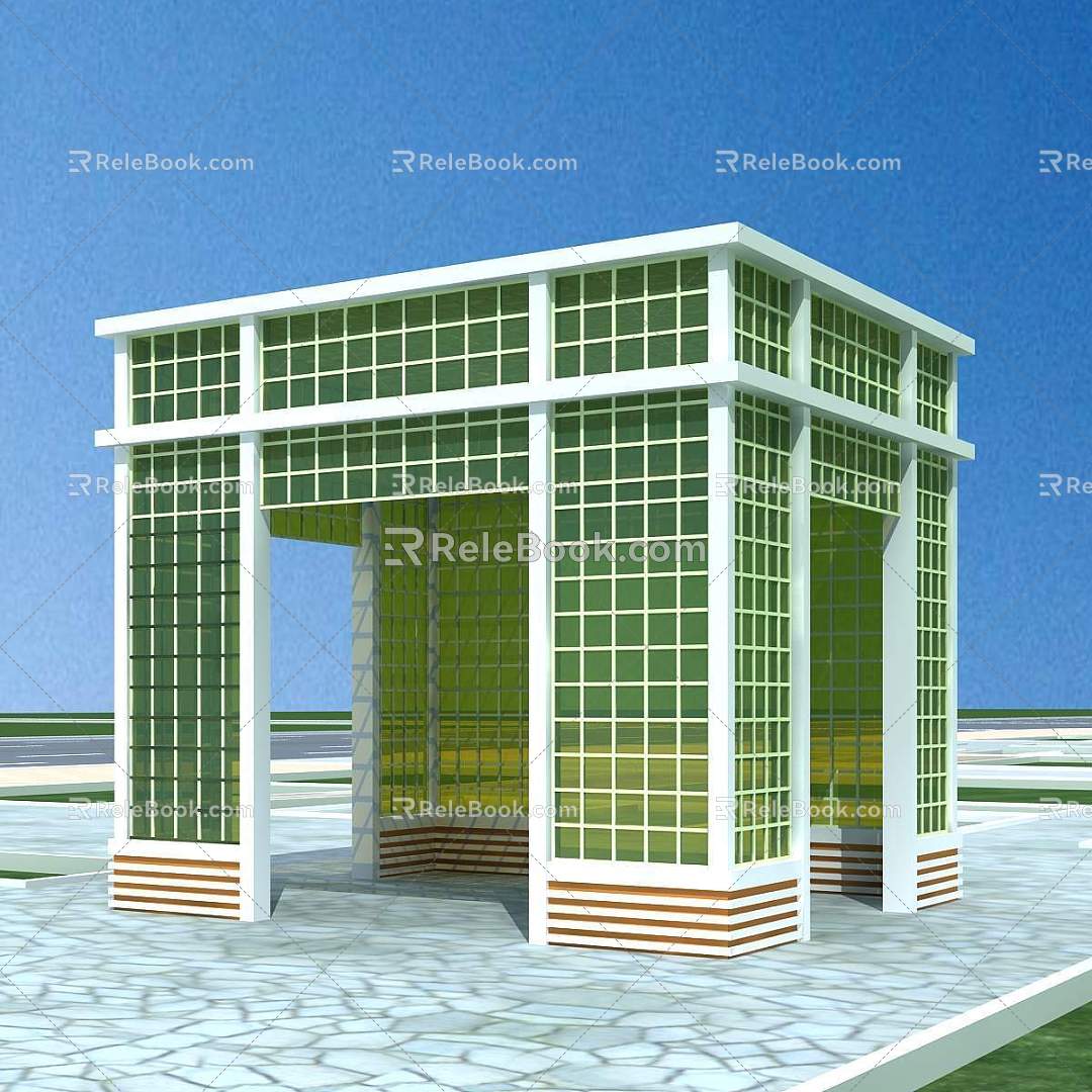 Modern style pavilion 3d model