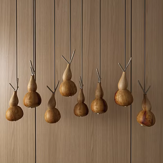 New Chinese shaped chandelier 3d model