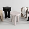 Stool combination 3d model