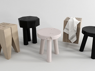 Stool combination 3d model