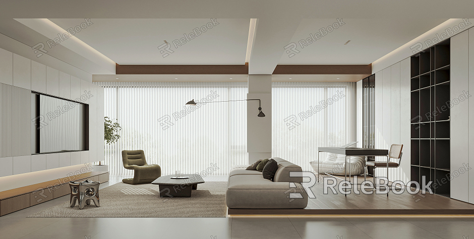 Modern Living Room Minimalist Living Room model