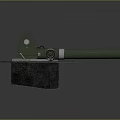 Green Industrial Cutting Equipment With Rotating Blade And Square Mounted Base