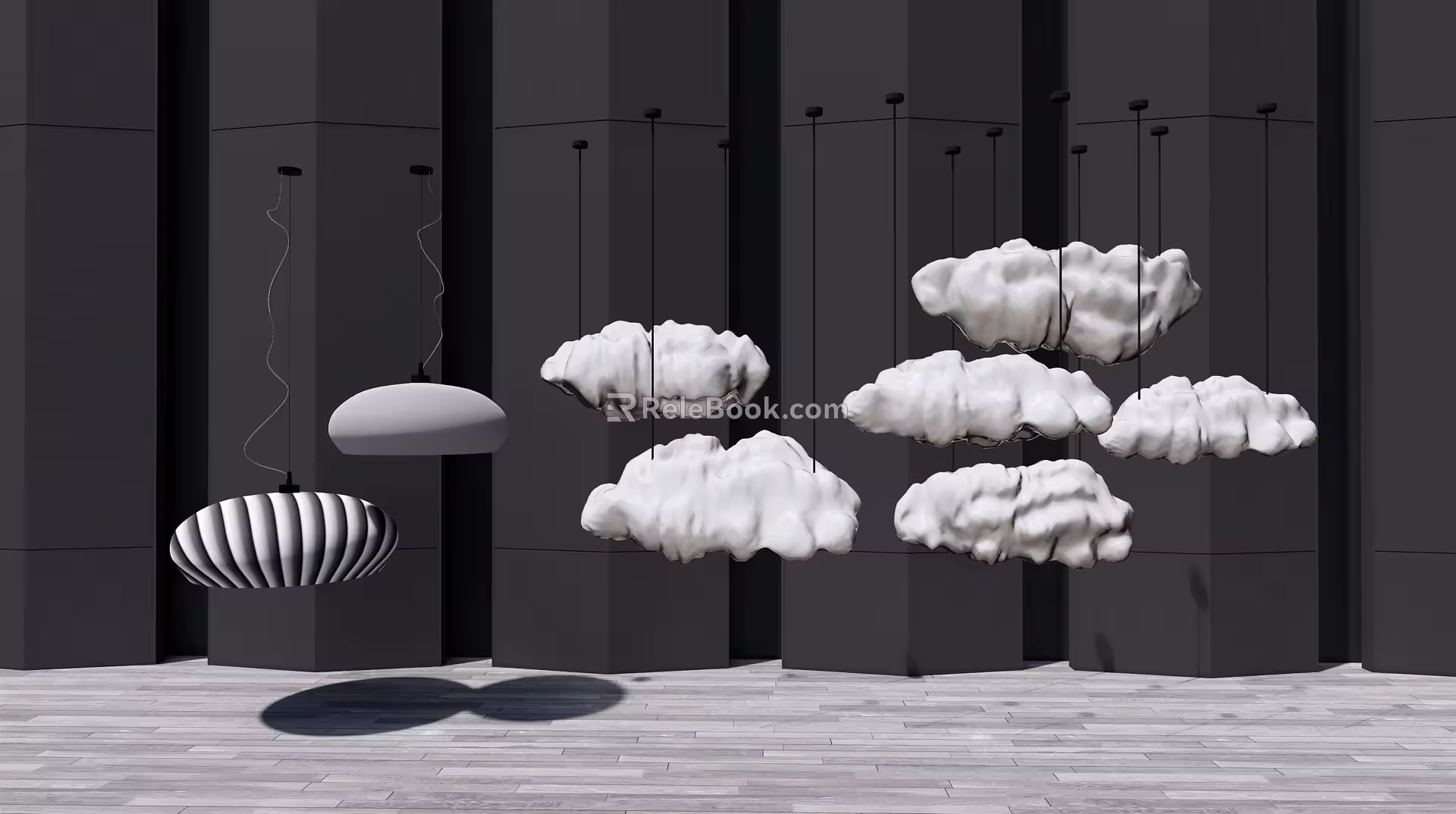 Modern chandelier 3d model