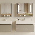 modern sink bathroom cabinet 3d model