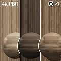 Wood Grain Texture Samples With Decorative Balls In Different Natural Tones 3d model