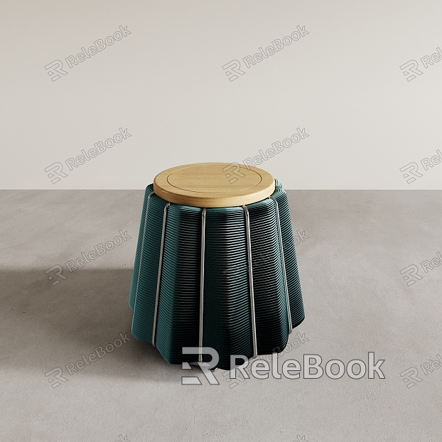 Round side stool round table corner bar stool model