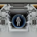 modern abyss mirror space capsule abyss mirror 3d model