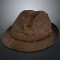 Stylish Casual Woven Herringbone Pattern Hat With Comfortable Fit For Daily Use 3d model