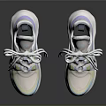 Stylish Pastel Colored Sneakers With Thick Sole And Colorful Panels For Casual Modern Fashion