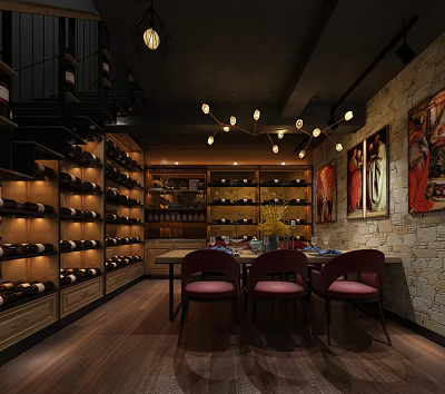 INDUSTRIAL LOFT BAR 3d model