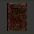 Antique Leather Bound Book with Vintage TITUS Title on Classic Cover Design