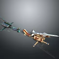 laser tower turret turntable sci-fi tower defense game tower defense sci-fi turret game turret game turret 3d model