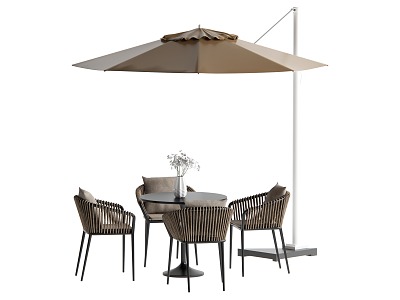 Modern outdoor table and chair commercial exterior pendulum model