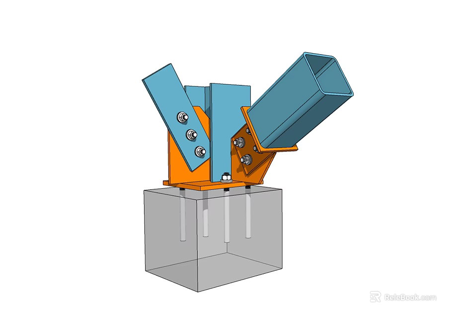Industrial Hardware Tool With Metal Frame And Mechanical Components 3d model 