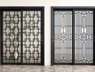 Sliding Door Glass Sliding Door Galley Door Sliding Door 3d model