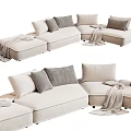 Modern Multiplayer Sofa 3d model
