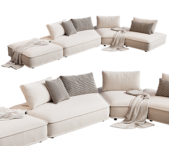 Modern Multiplayer Sofa 3d model