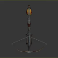 Crossbow Mechanical Crossbow Shift Bow and Arrow Shoot Far Equipment Weapons High-tech Crossbow 3d model