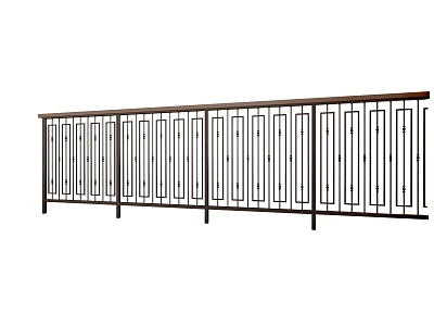 Modern wrought iron railings model