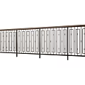 Modern wrought iron railings 3d model