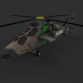 Military Camouflage Helicopter With Rotors Cockpit And H246 Marking Design