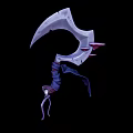Death Scythe Cast Iron Scythe Devil Scythe Weapon Cold Weapon Game Equipment Cartoon Weapon Mushroom Scythe 3d model