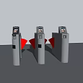 Modern gate security gate 3d model
