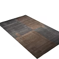 Square Rug With Brown And Gray Patchwork Design For Modern Interior Space