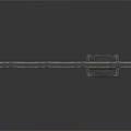 Sturdy Industrial Metal Rail Structure With Long Track And Base Enclosure