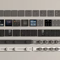 Modern Electrical Switch Panels With Various Styles Smart Features And Durable Design For Home Use 3d model