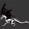 Fantasy Dragon 3D Model With Large Detailed Wings And Mythical Creature Design