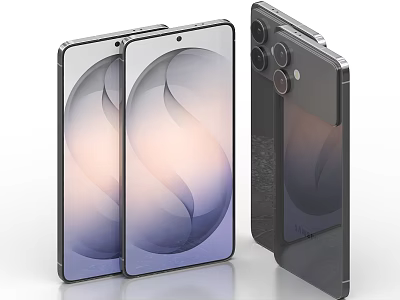 Modern Dual Display Smartphone With Multiple Cameras And Sleek Design Elements 3d model