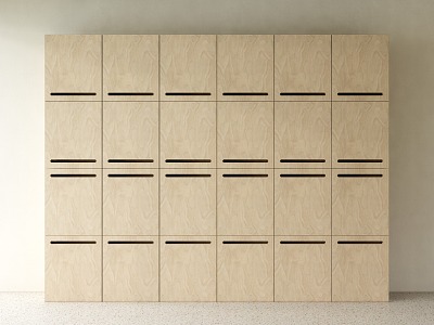 Modern Locker Storage Cabinet Office Locker 3d model