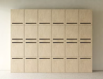 Modern Locker Storage Cabinet Office Locker 3d model
