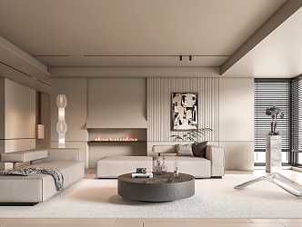 modern living room 3d model