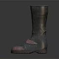 Classic Leather High Top Boots With Pink Red Sole And Adjustable Straps